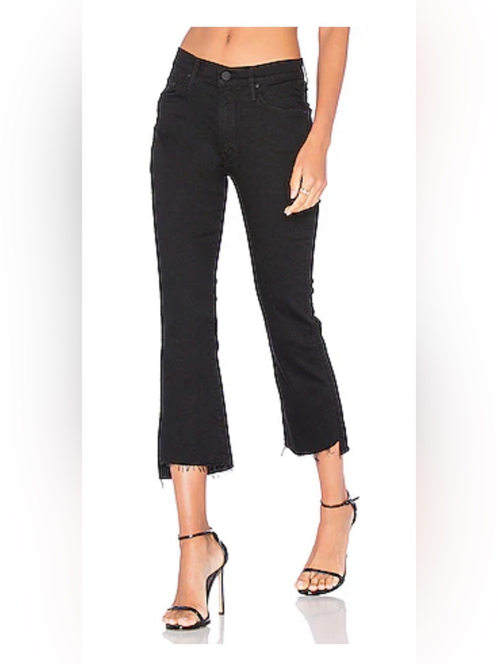 MOTHER The insider crop step fray jeans size 24 euc